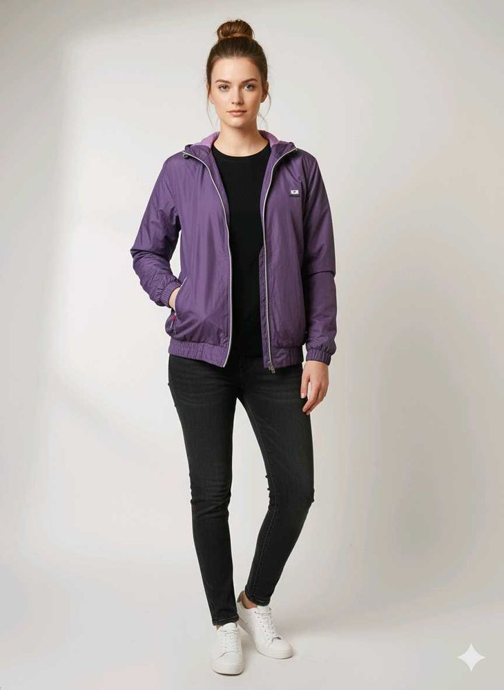 Purple Lightweight bomber Jacket
