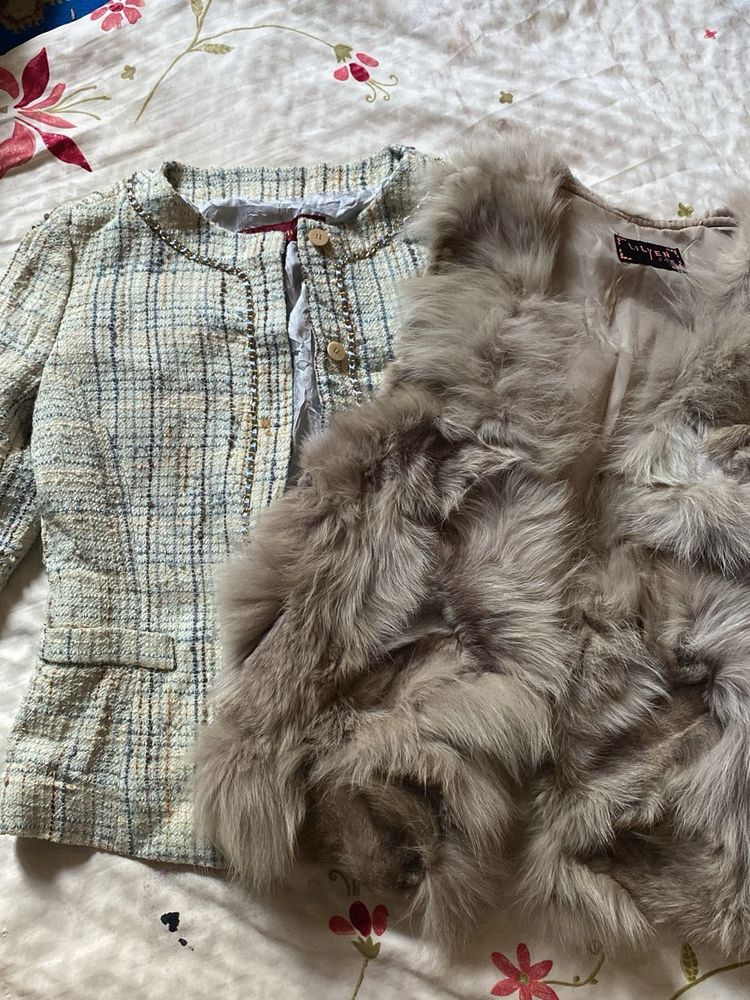 combo Elegant Jacket &amp; Vest Set