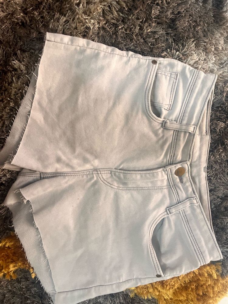 Light Wash Denim Shorts