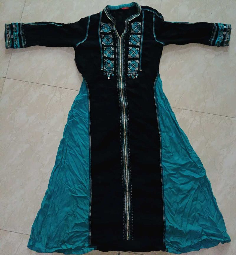 Vintage Embroidered Maxi Dress