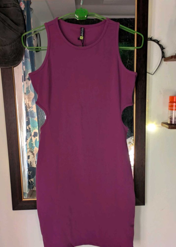 Lavander Bodycon Mini Dress