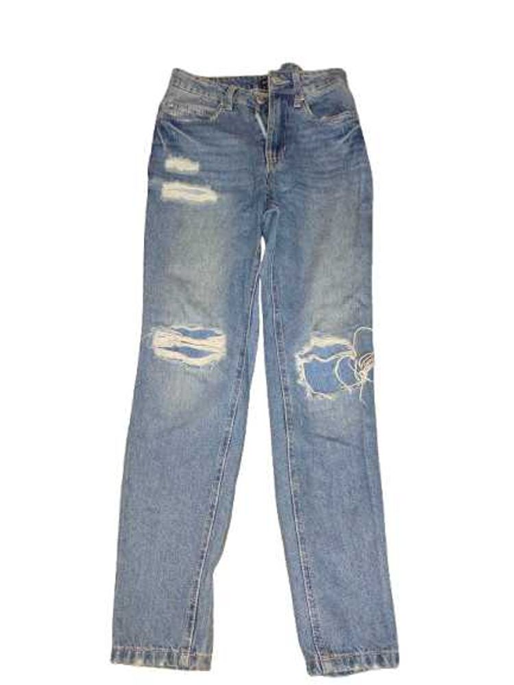Blue Ripped Skinny Jeans