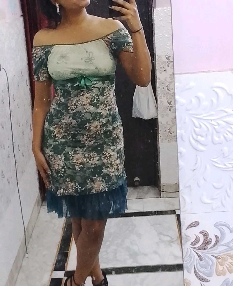 Floral Off-Shoulder Dress