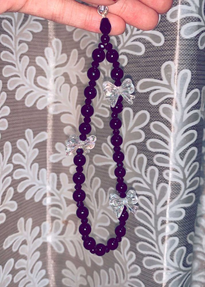 Bow Beaded Phone Charm (Pack Of 2)