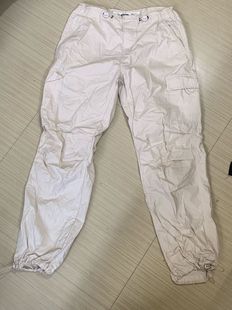 Beige Cargo Pants