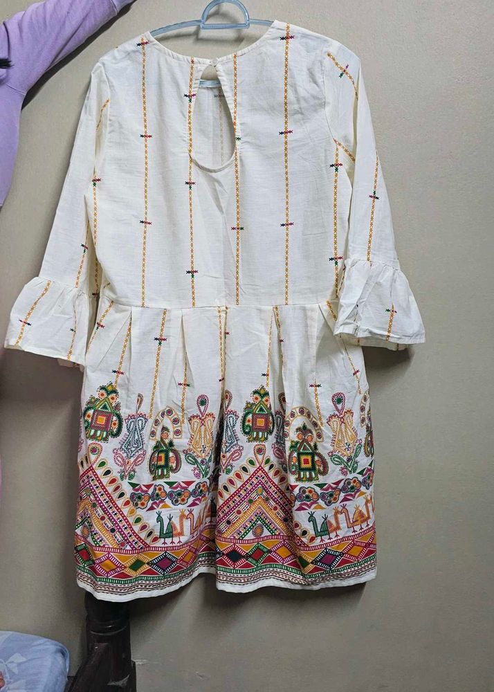 Boho Print Mini Dress
