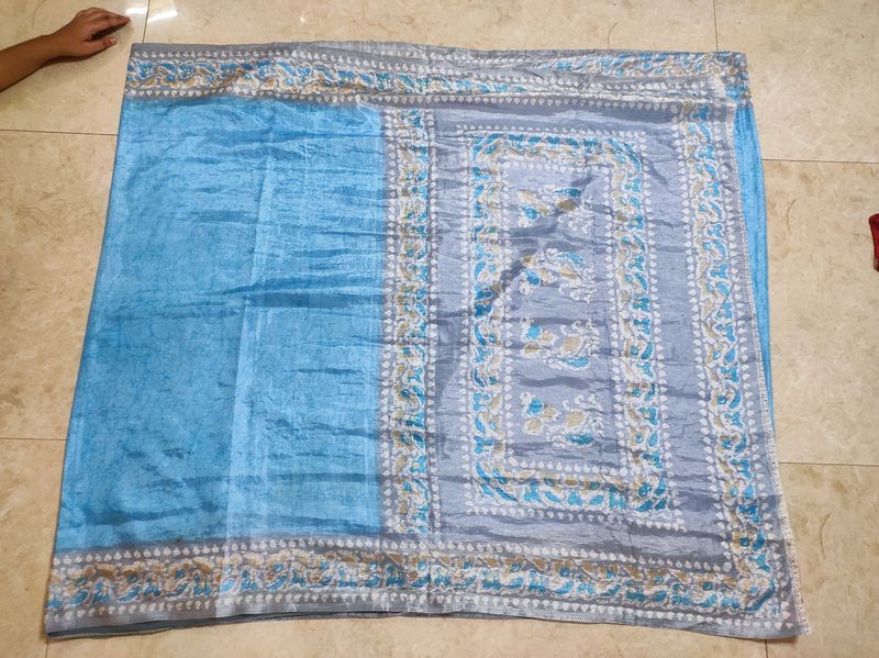 Sky Blue Color Saree