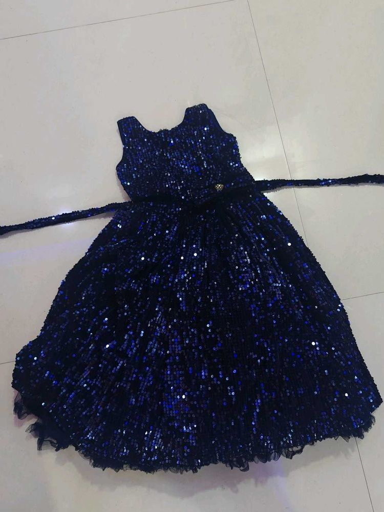Sparkly Blue Party Dress