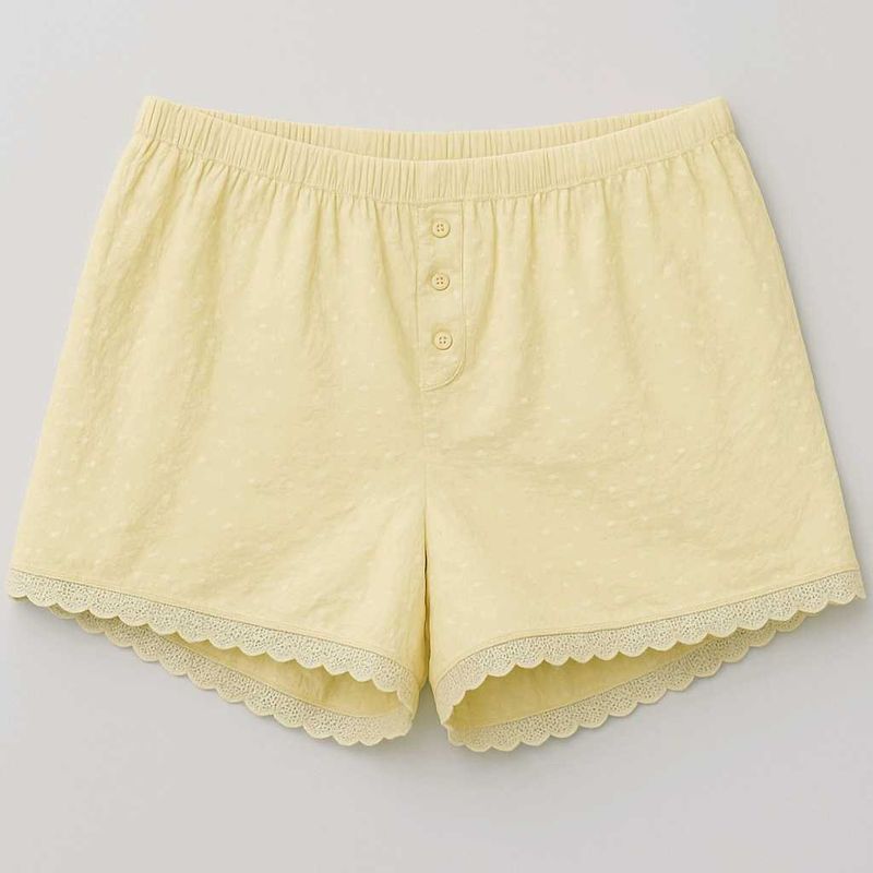 yellow shorts