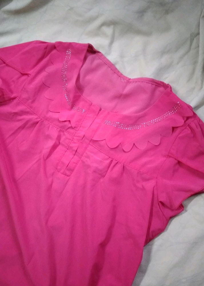 Hot Pink Formal Top