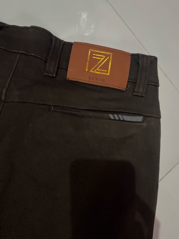 cotton denim brand pant