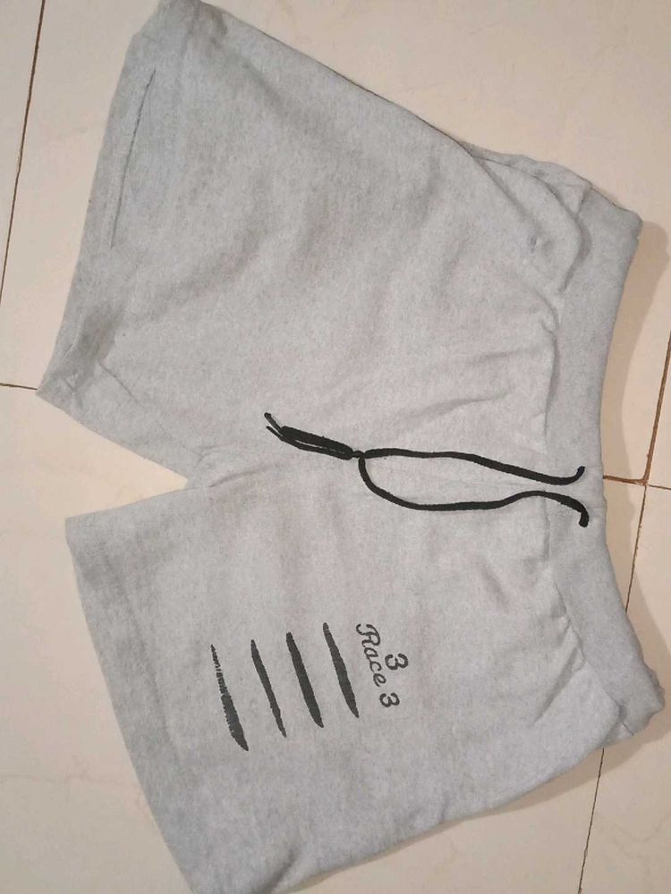Grey &#39;Race 3&#39; Shorts