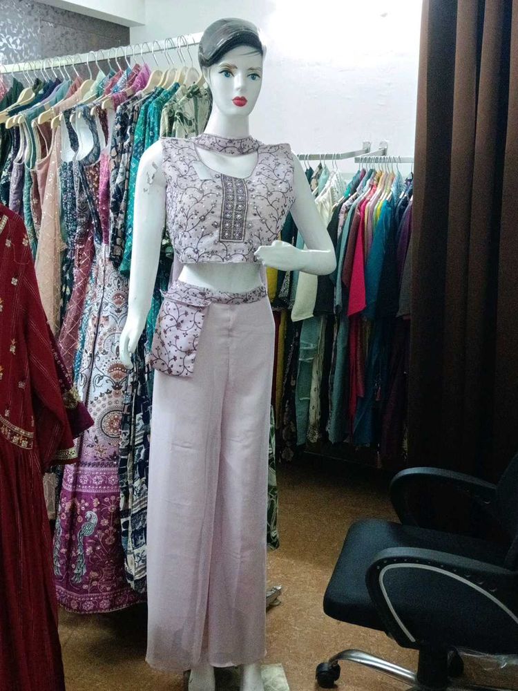 Last Price!!!Choli Plazzo Duppata Set