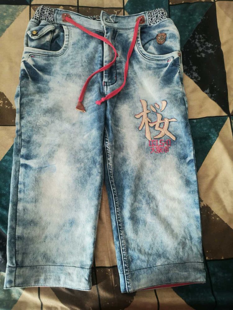 Boys Denim Capri Pants