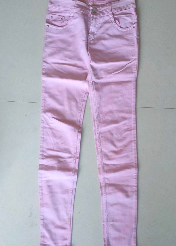 Pink Slim Fit Jeans