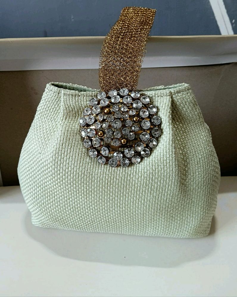 Beautiful Green Potli Bag