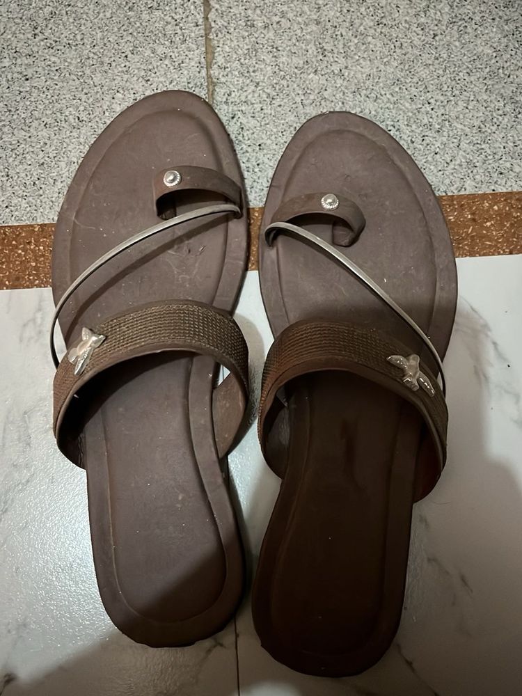 Brown Flats &amp; Sandals