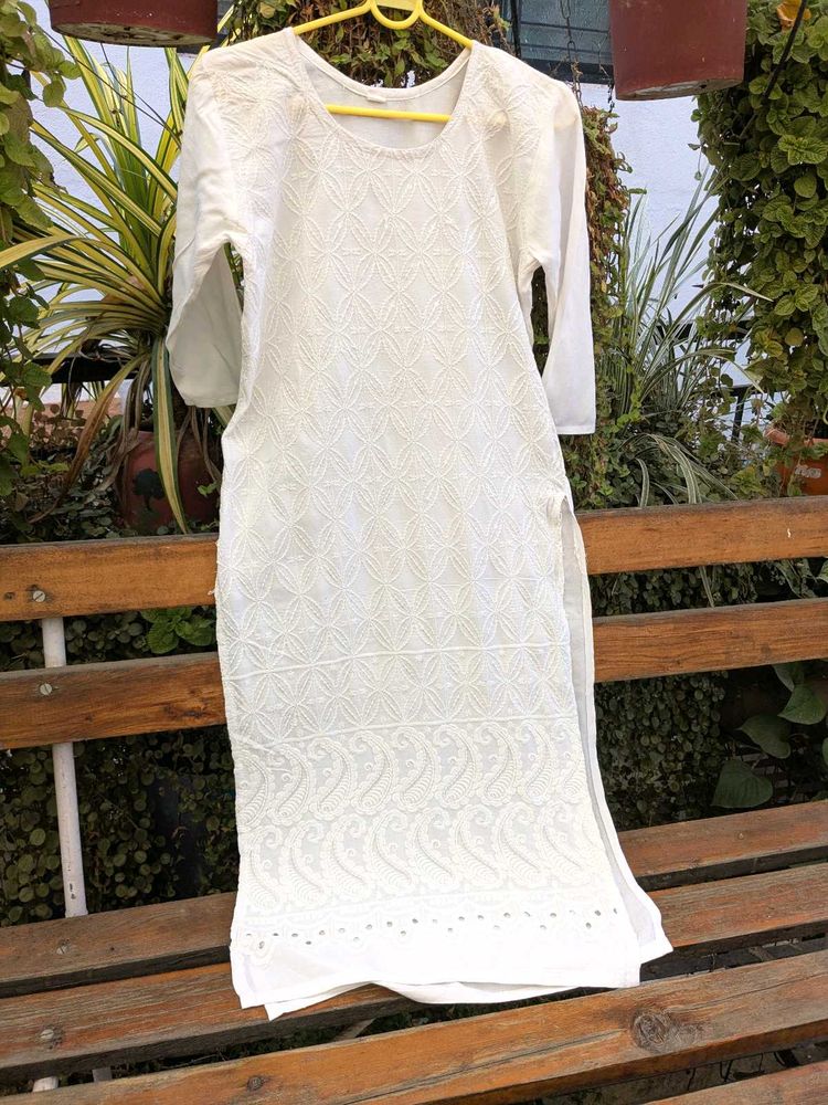 Elegant White Kurta