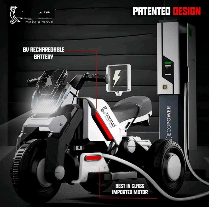 Cockatoo Ev Cruise Bike For Kids.