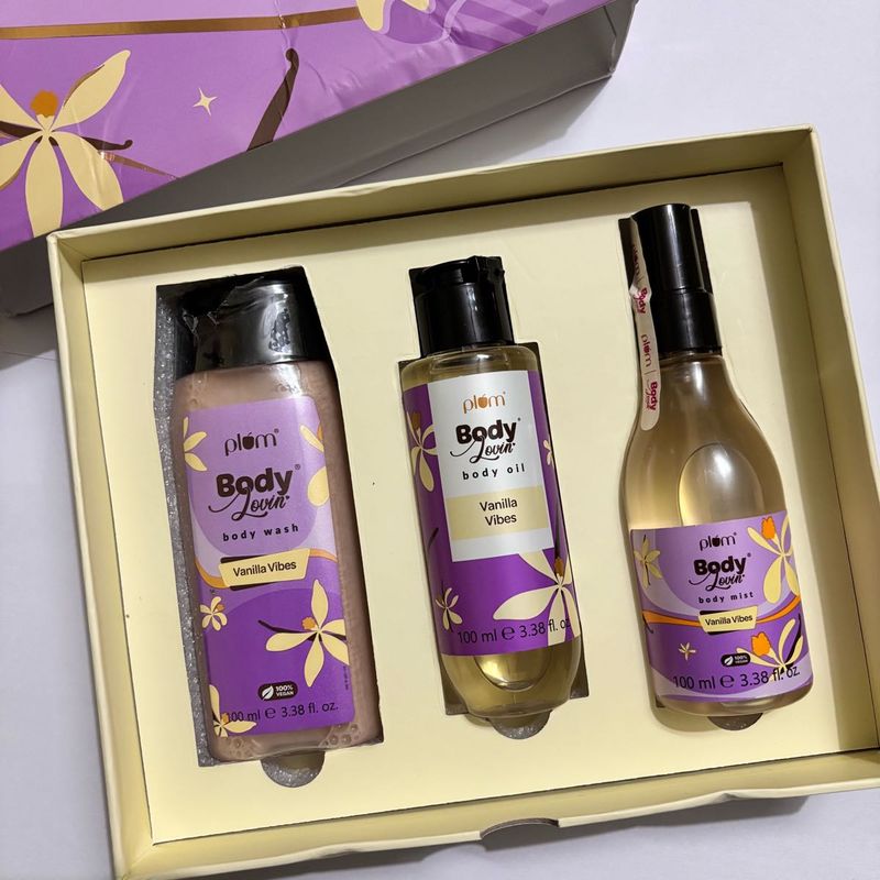 Plum BodyLovin&#39; Vanilla Vibes Bath &amp; Body Gift Set