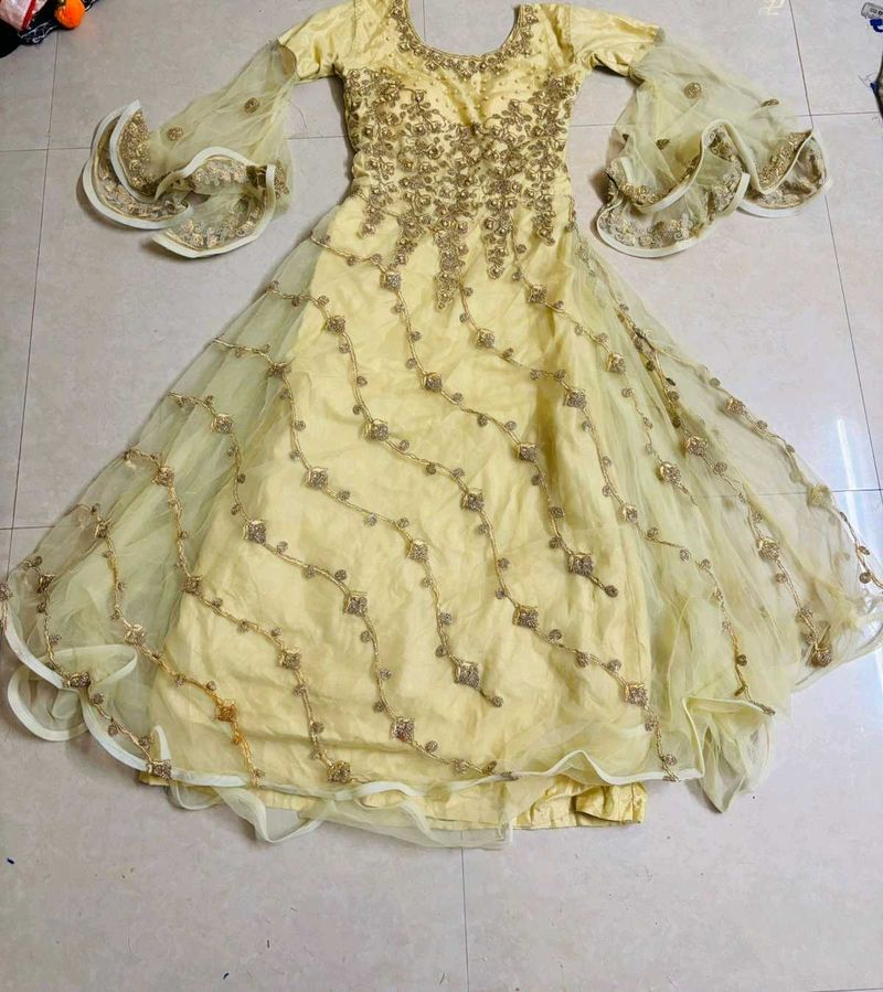 Full Gher Net Anarkali