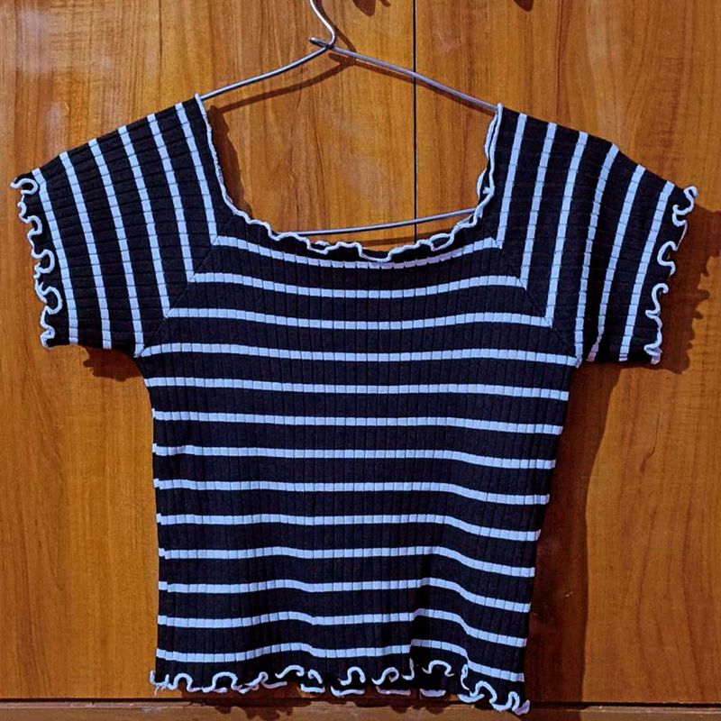 Striped Crop Top