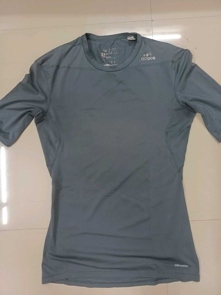 Adidas Gray Athletic T Shirt