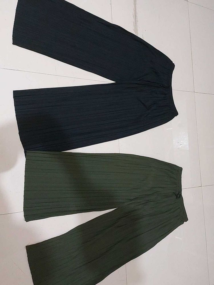 Pleated Palazzos set of 2