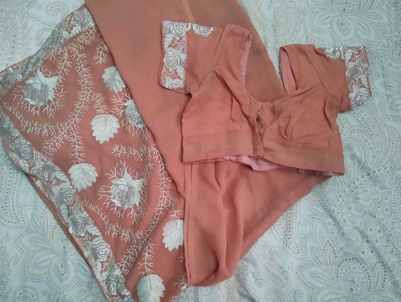 2 Sari With Blouse