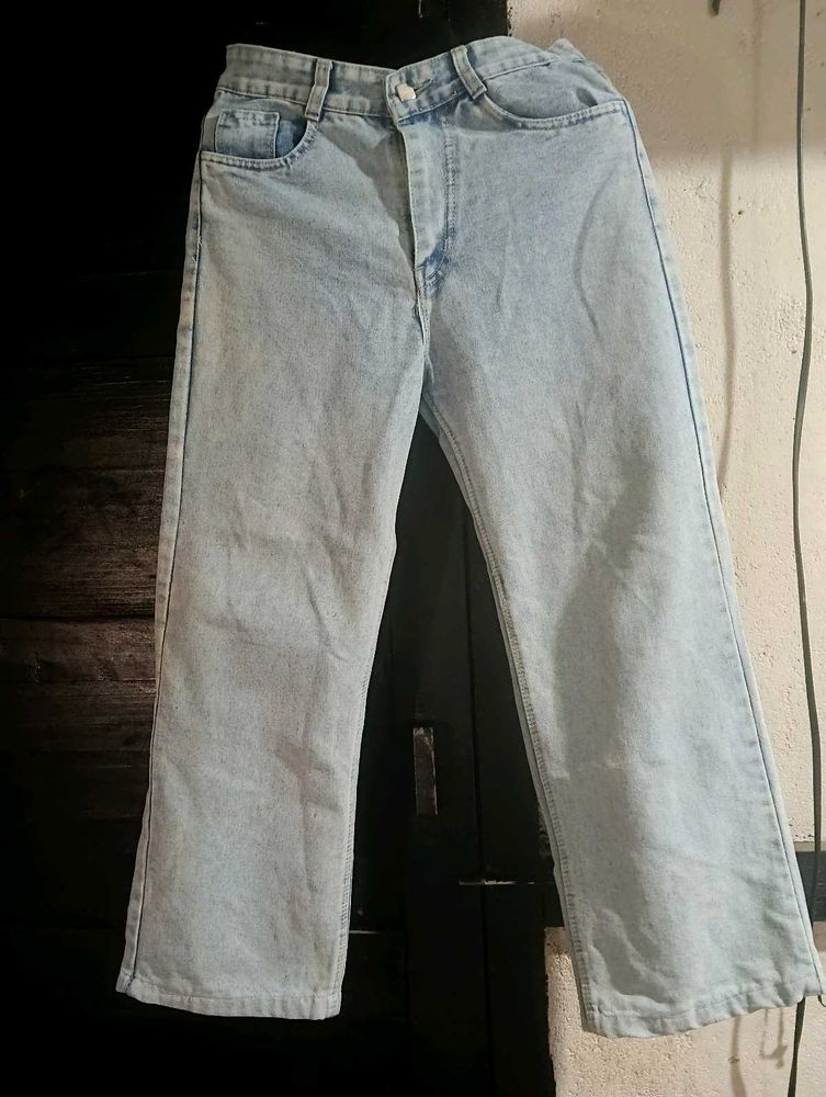 Light Wash Wide Leg Jeans
