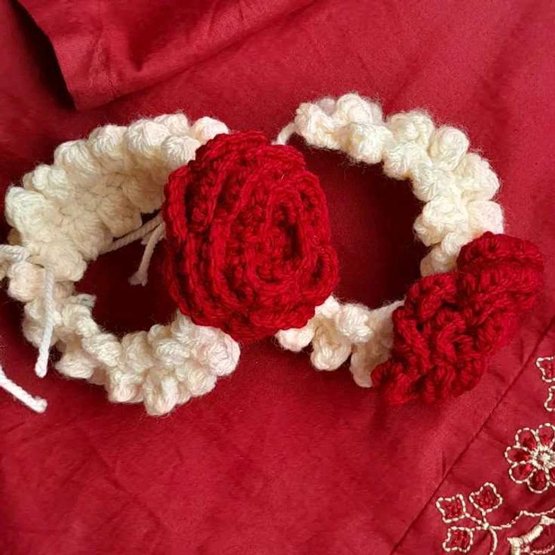 Crochet Flower Gajra Set