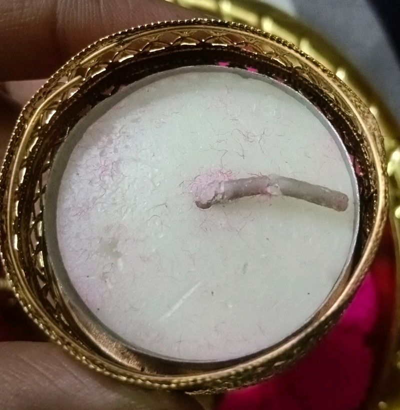 Puja Candle Decoration Plate