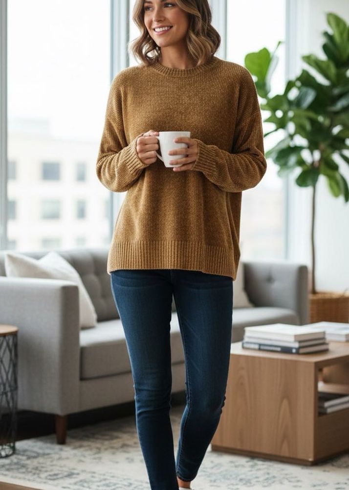 H&amp;M Brown Knit Sweater