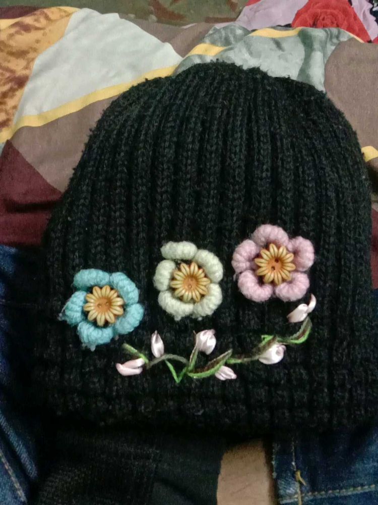 Floral Beanie