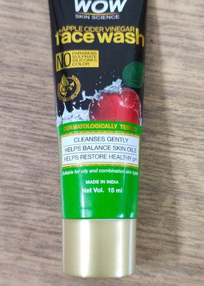 Apple Cider Vinegar Face Wash Of Wow Skin Science