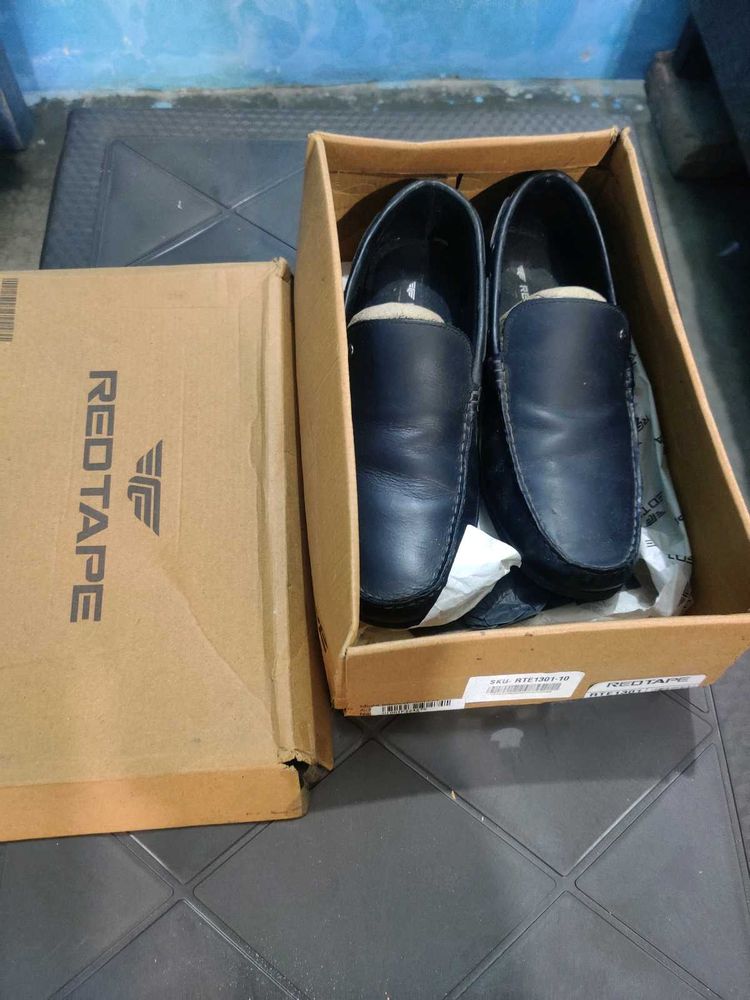 Red Tape orignal new Blue Leather Loafers
