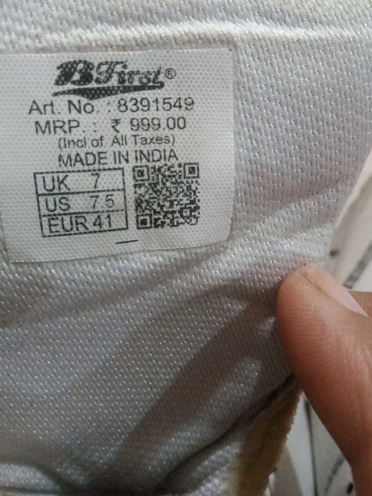 White School Shoes Uk7