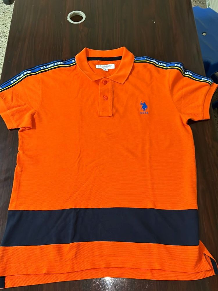 US Polo Assn. Orange Tshirt