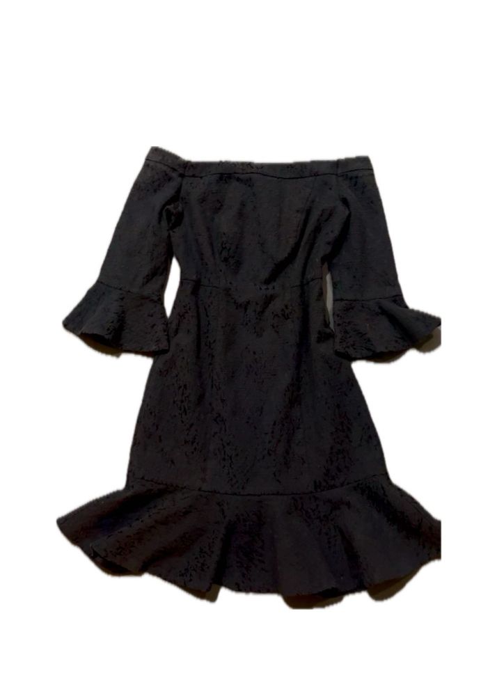 Black off shoulder dress