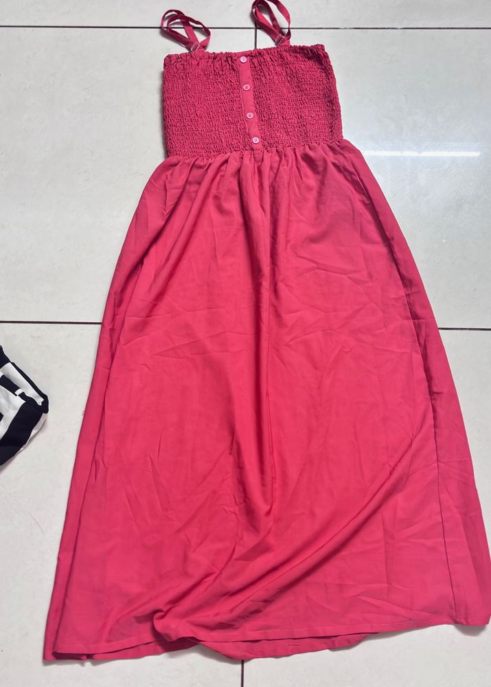 Pink Summer long  Dress