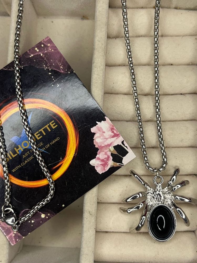 spider anti-tarnished necklace