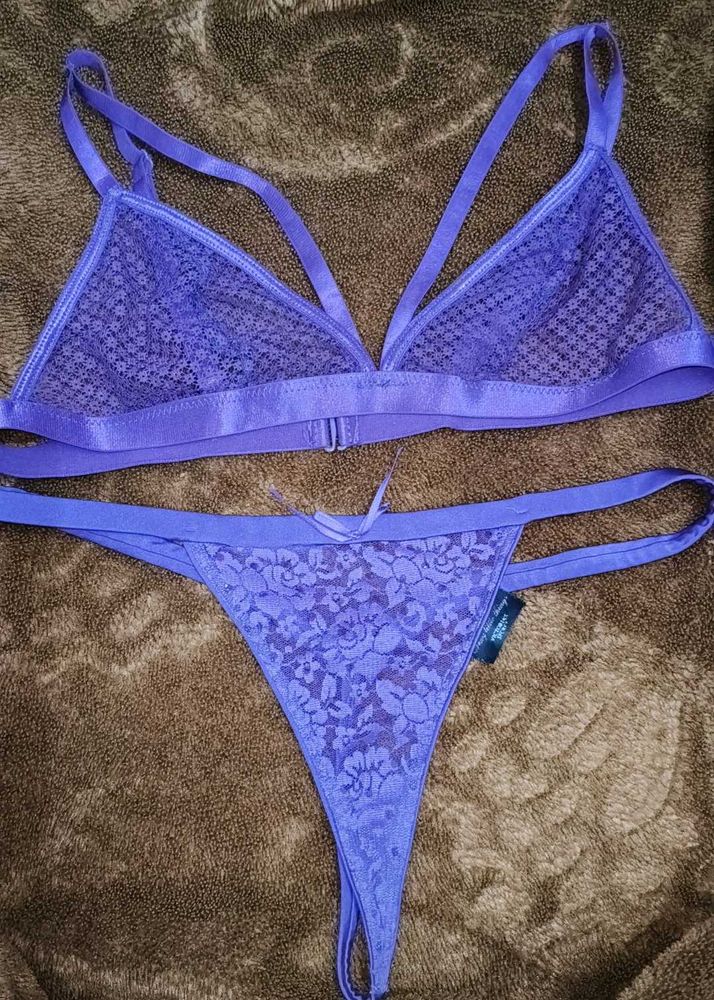 Purple Lace Lingerie Set