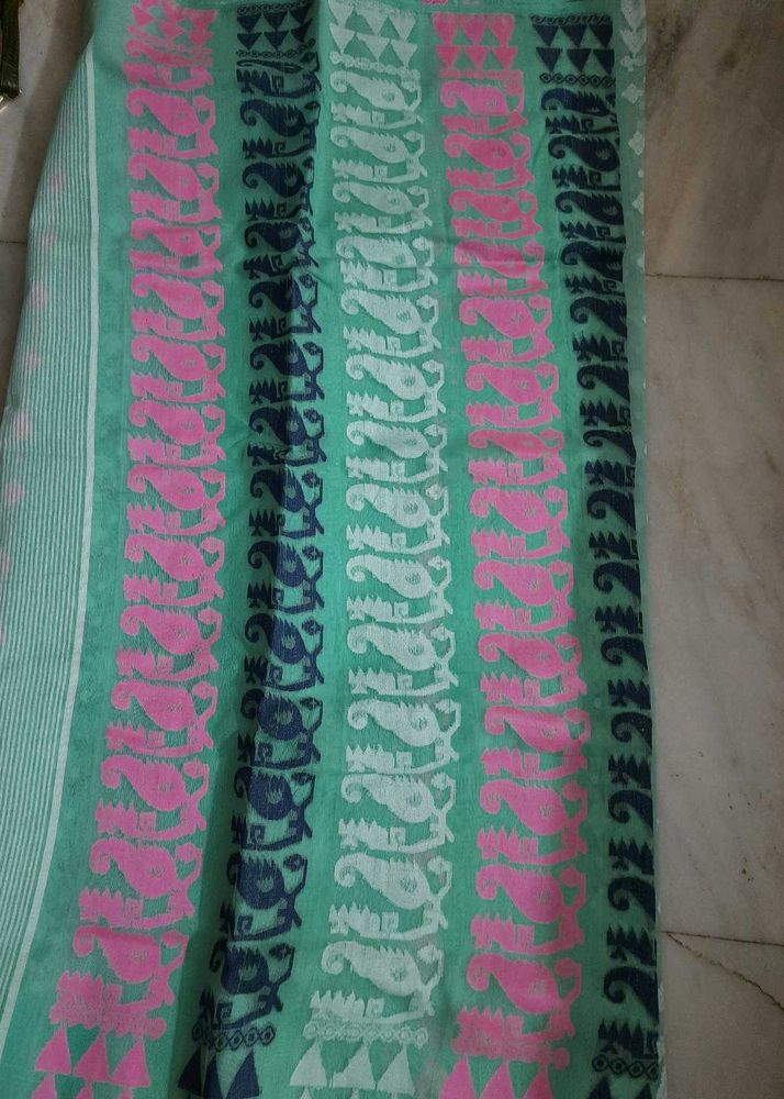Exclusive Dhakai Jamdani Handloom Cotton Saree