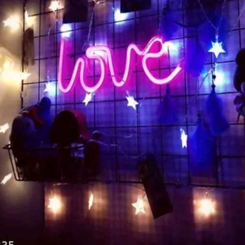 Pink &#39;Love&#39; Neon Sign