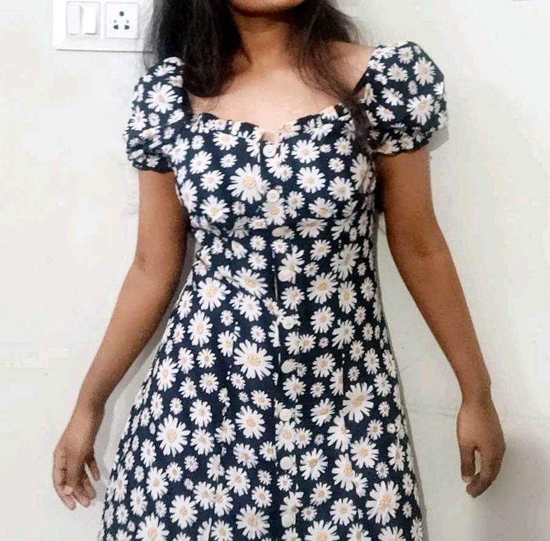 Floral Print Mini Dress
