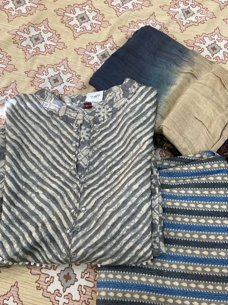 Grey Kurta Set