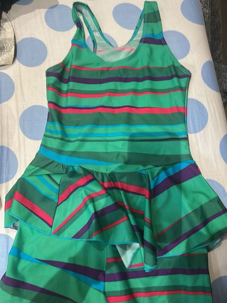 Striped One Piece Swimsuit
