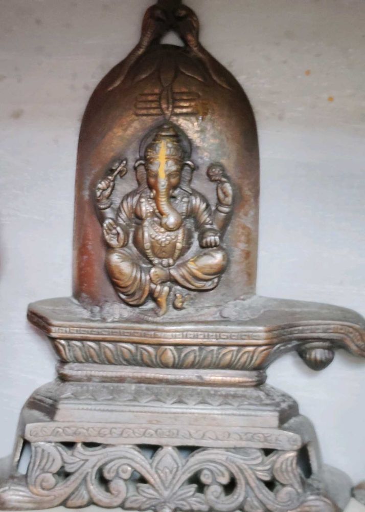 Metal Show Piece Ganpati &amp; ShivParvati Ji🙏