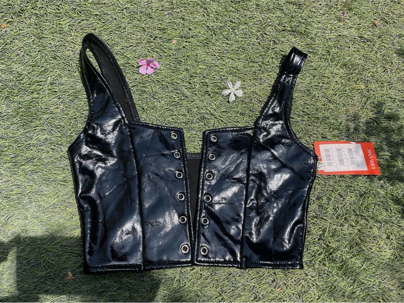 Cute, Leather Croptop from URBANIC with tag.