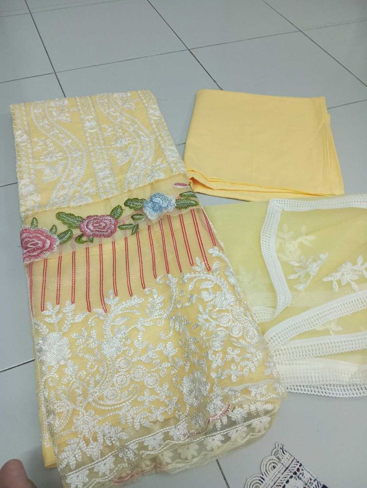 Yellow Dress Material